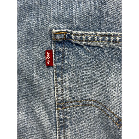 Levi's Women's Blue Denim Utility 4-1/2" Inseam Shortalls - Size L - Picture 4 of 8